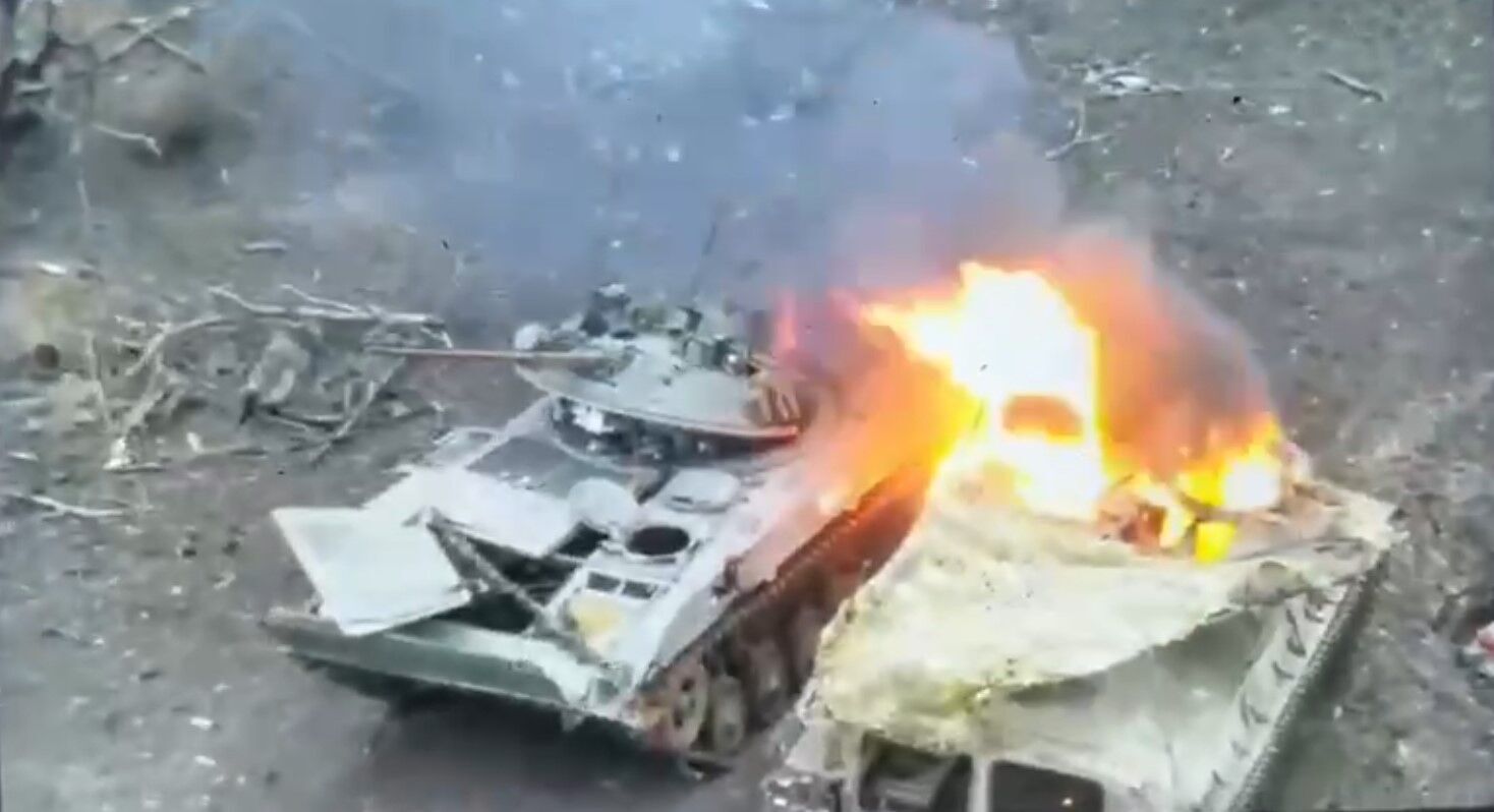 Воїни 92 ОШБр розбили ворога під Бахмутом: знищено танк, БМП, два МТ-ЛБ і підрозділ окупантів. Відео