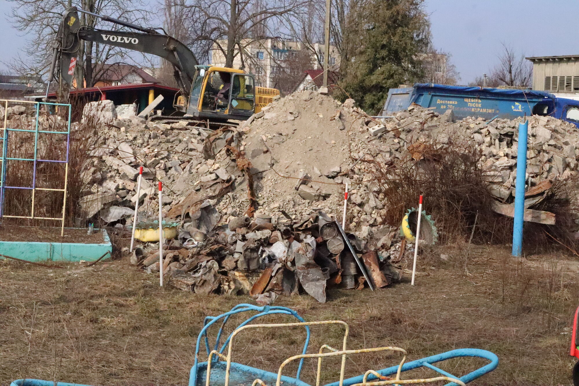 На Київщині почалась відбудова зруйнованого окупантами дитсадка