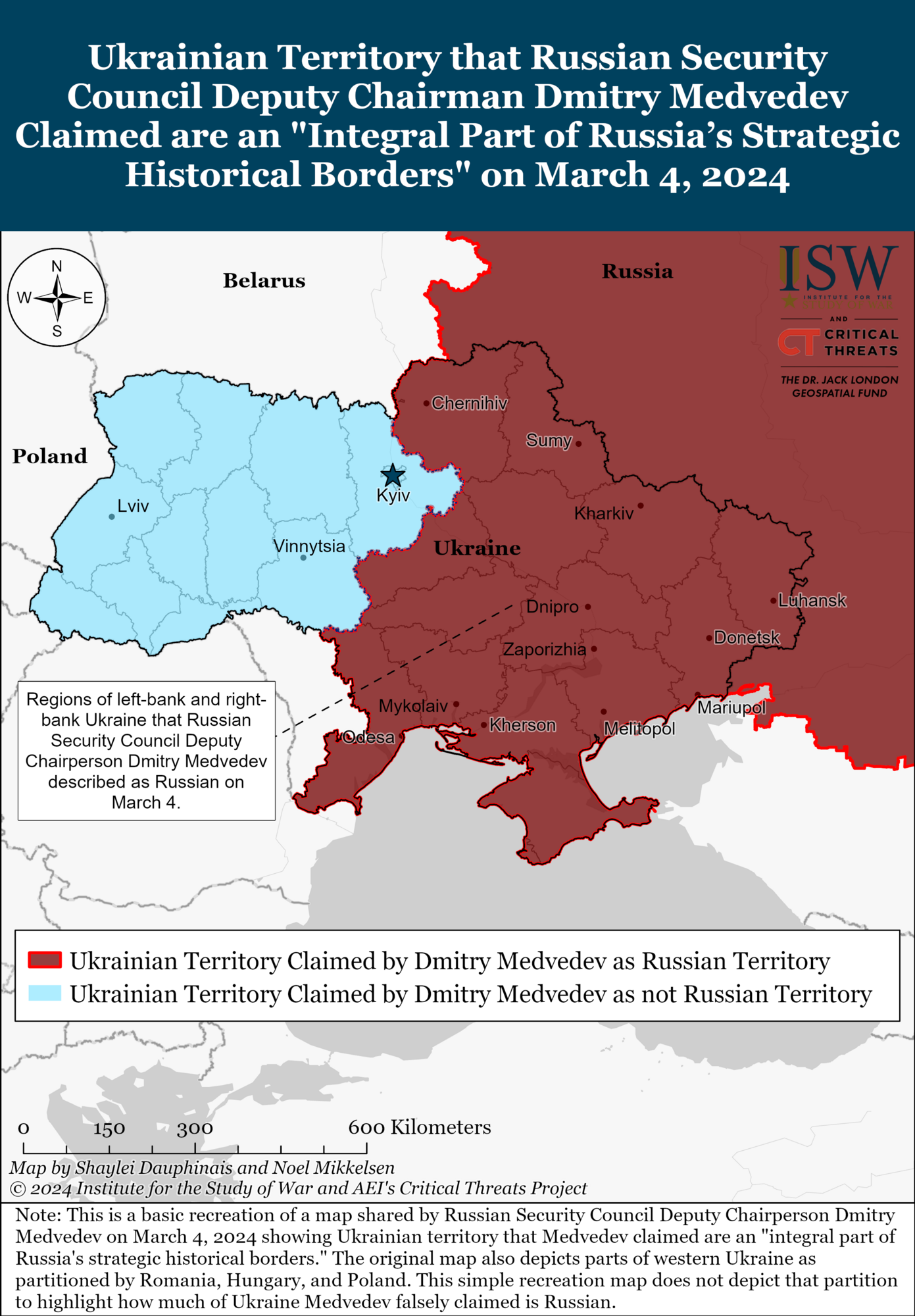 "Замахнулся" не только на Украину: в ISW объяснили, что стоит за заявлениями Медведева о территориальных целях России