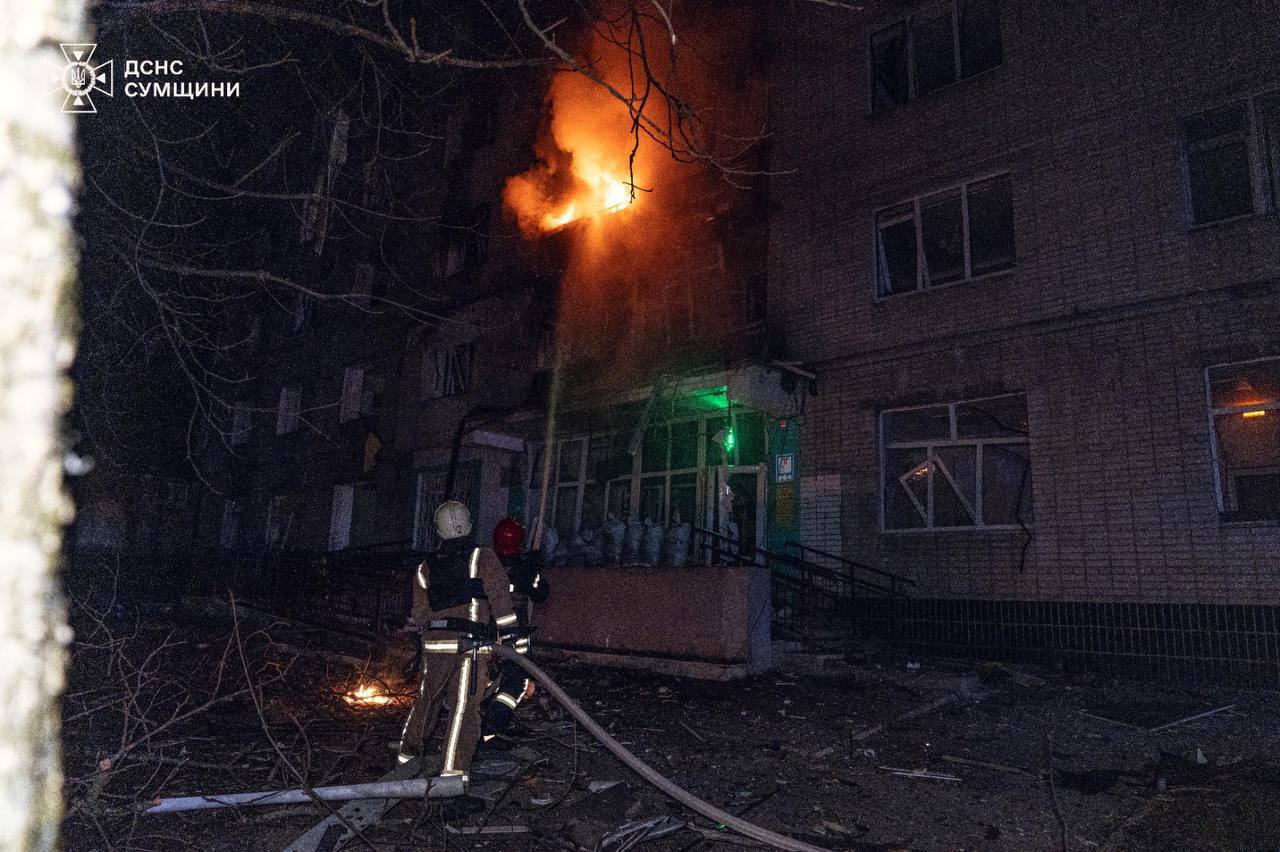Войска РФ ударили по Сумам дронами-камикадзе: есть попадания и пострадавшие. Фото
