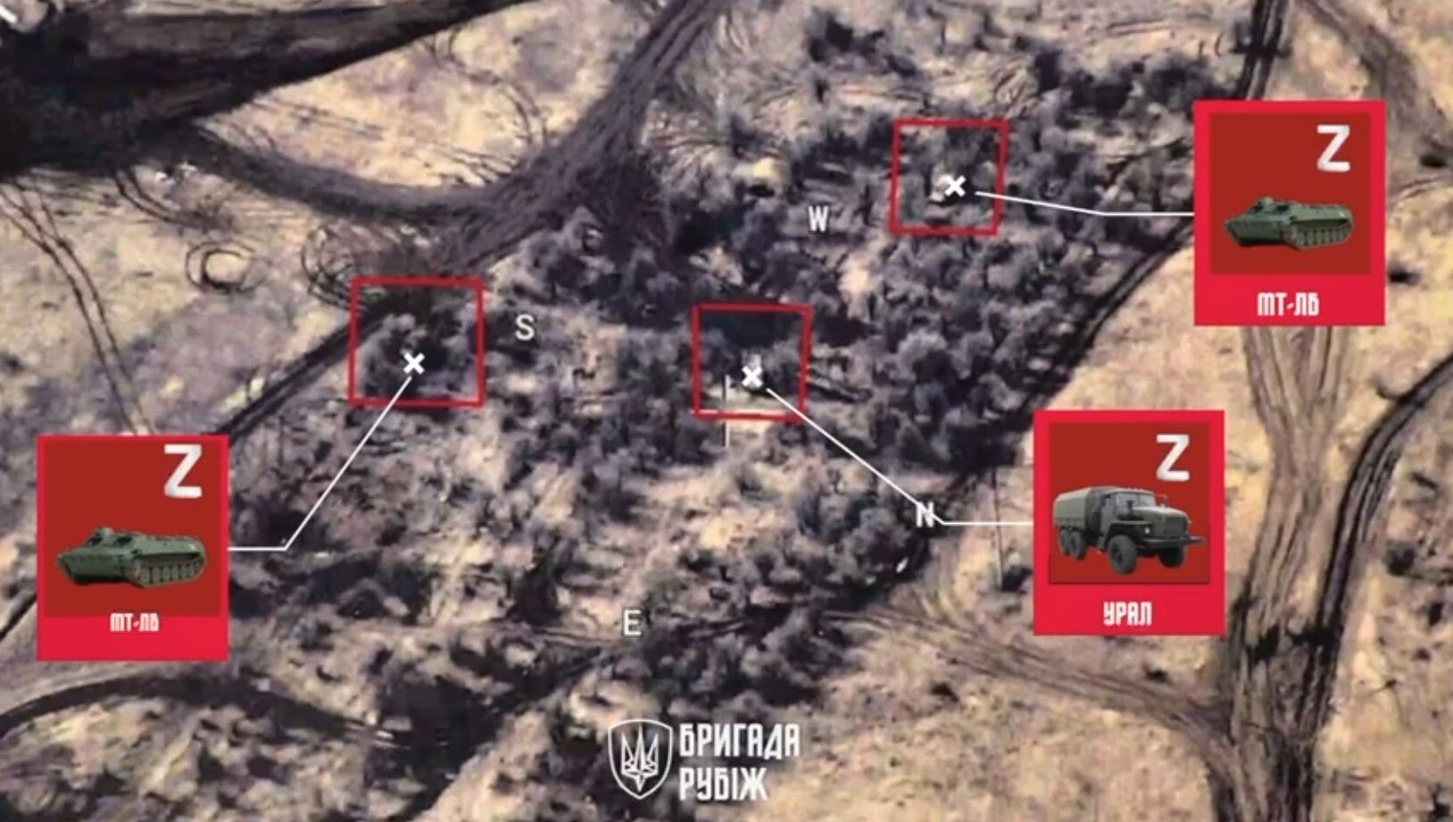 Окупанти готувались до штурму: у Нацгвардії показали відпрацювання по техніці РФ на Бахмутському напрямку. Відео