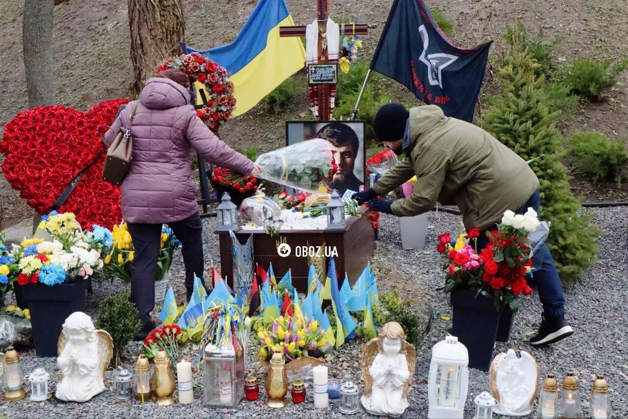 "Вся его жизнь была борьбой": в Киеве в годовщину гибели почтили память Героя Украины Дмитрия Коцюбайло. Фото и видео