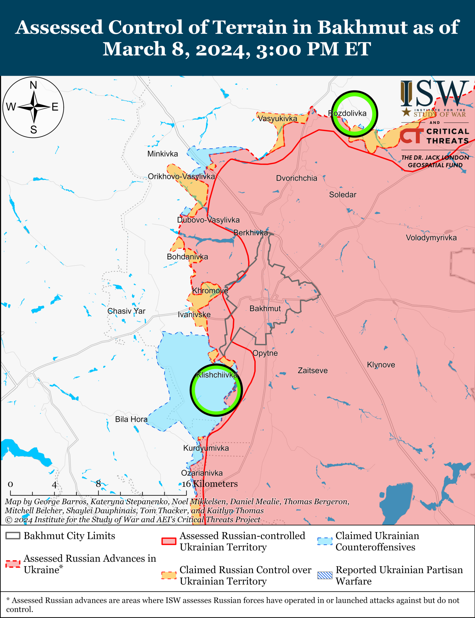 ISW: українські захисники змусили окупантів відступати на Донецькому напрямку. Карта 