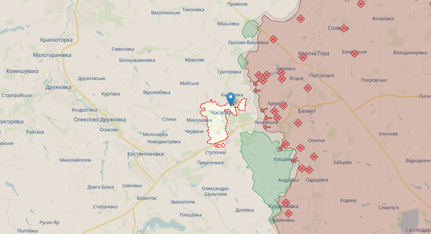 Окупанти вбили мирного жителя Часового Яру, пошкоджено багатоповерхівки. Фото