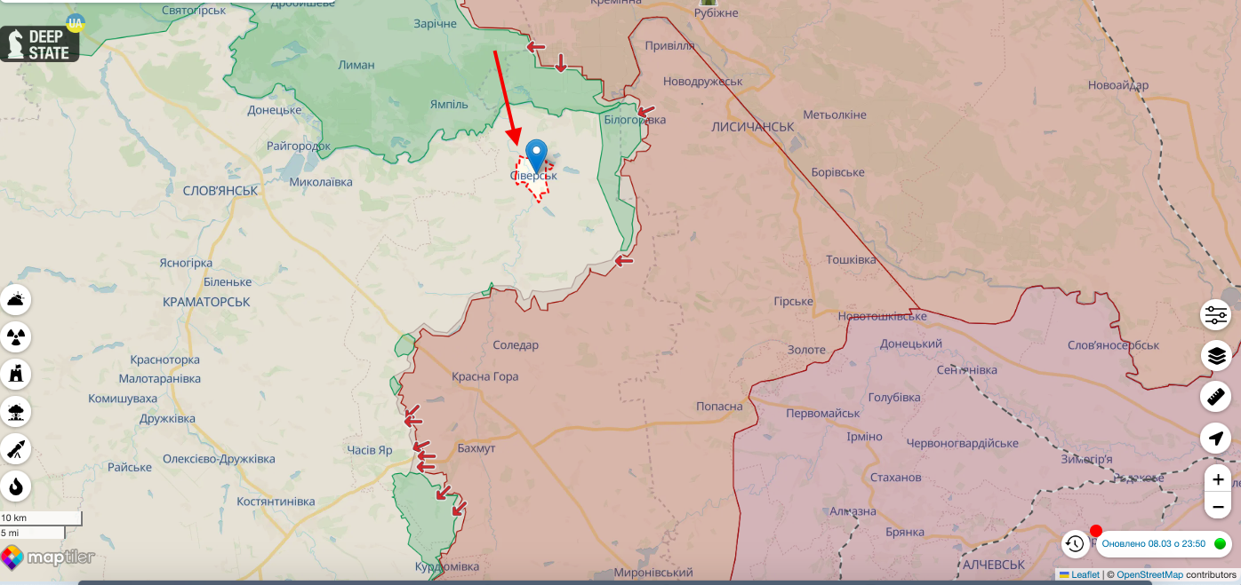 Россияне обстреляли Южное, Северск и Бердичи в Донецкой области: ранены четыре гражданских. Фото