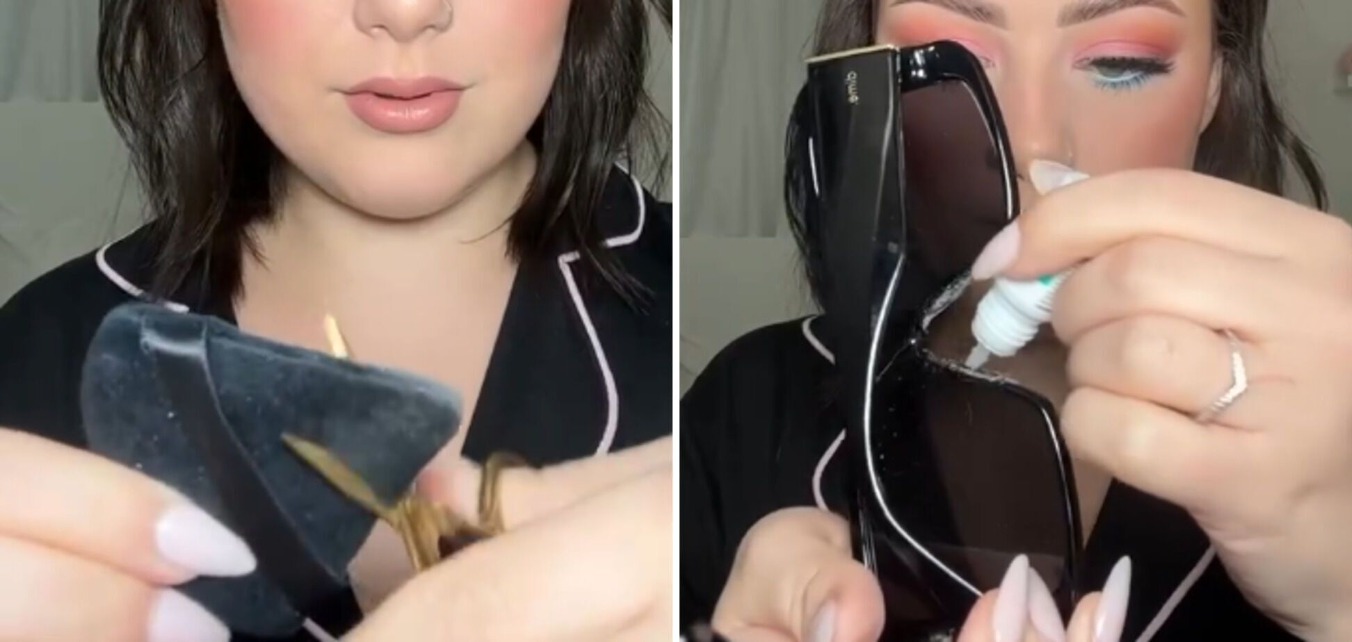 Как сделать, чтобы солнцезащитные очки не портили макияж: простой способ