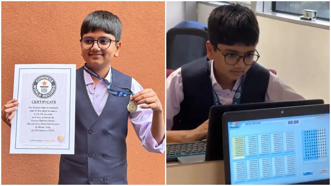 13-летний школьник установил рекорд по добавлению в голове 50 пятизначных чисел: как выглядит человек-калькулятор. Фото