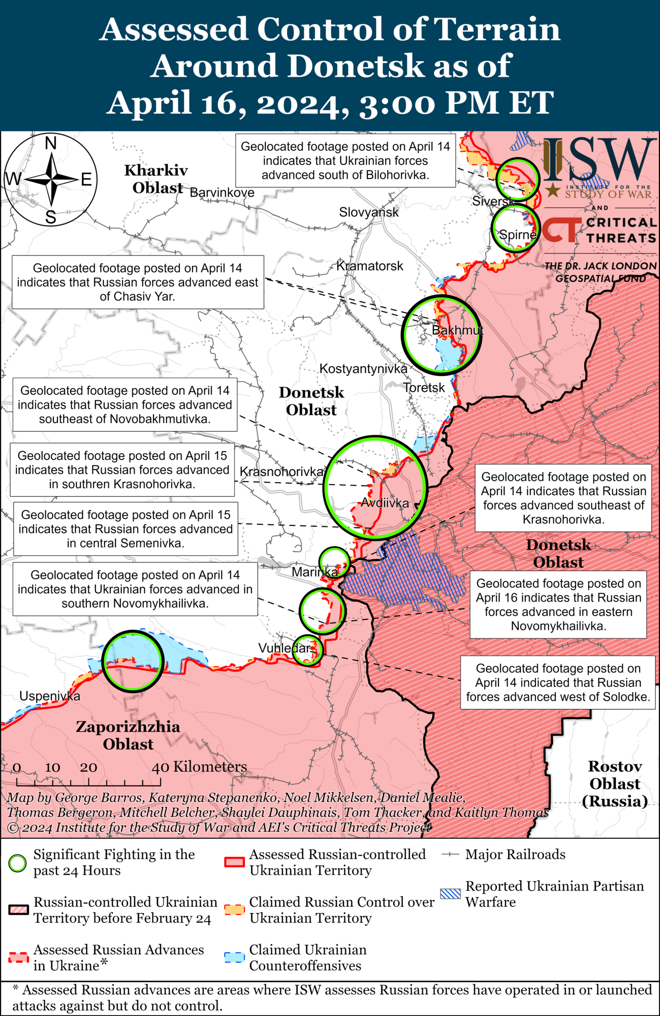 ЗСУ повернули собі деякі позиції біля Авдіївки, у районі Роботиного йдуть позиційні бої: аналіз ISW. Карта uriqtriqqeiqxqant