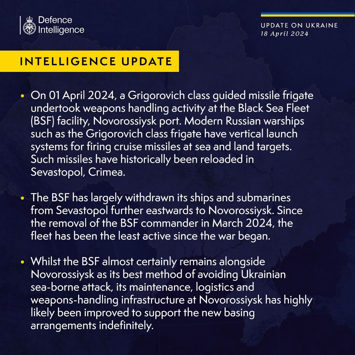 Боятся украинских атак: разведка Британии показала, где Россия прячет корабли Черноморского флота