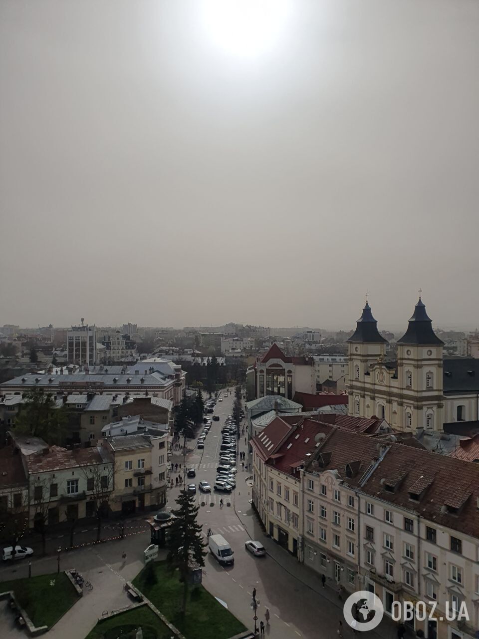 Піщана буря в Івано-Франківську