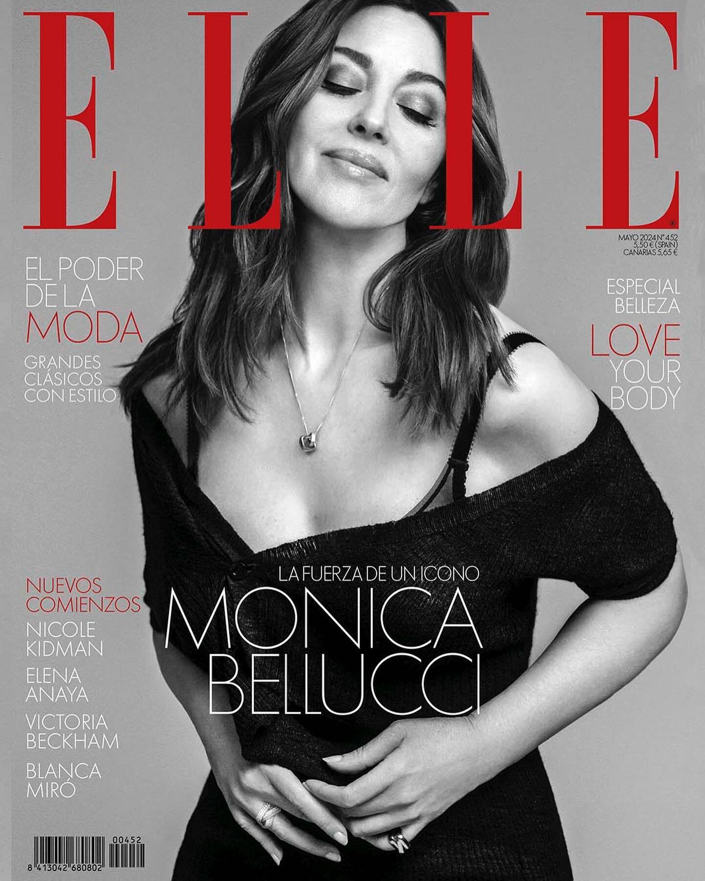 Моника Белуччи появилась на обложке Elle Spain: 59-летнюю актрису назвали самой очаровательной женщиной века