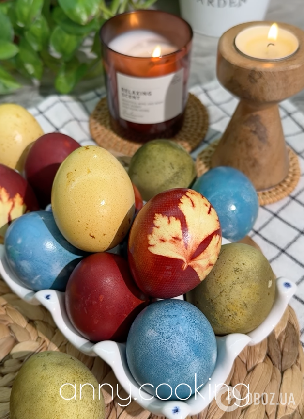 Яйца для пасхального стола