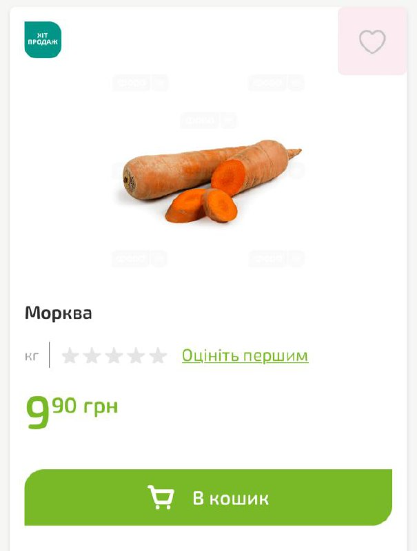 Цены на морковь в Фори