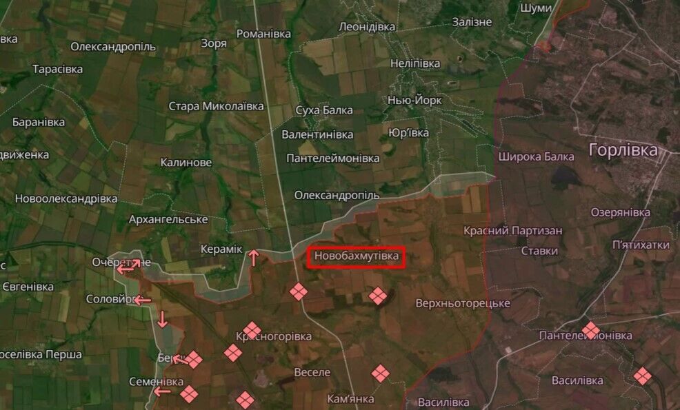 Сили оборони відновили положення південніше Іванівського, але ворог просунувся в Новобахмутівку – DeepState