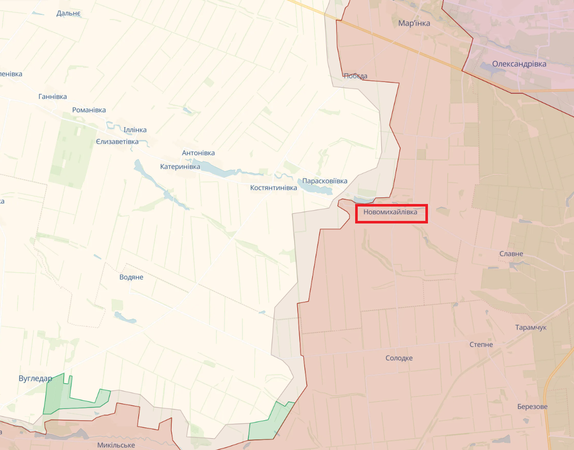 Разведка Британии оценила стратегическое значение Новомихайловки в Донецкой области, о "захвате" которой заявляли оккупанты