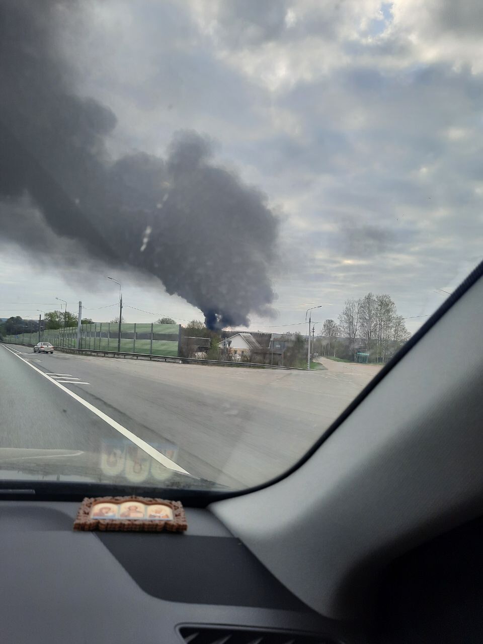 Пожар в Смоленской области. Утро 24 апреля