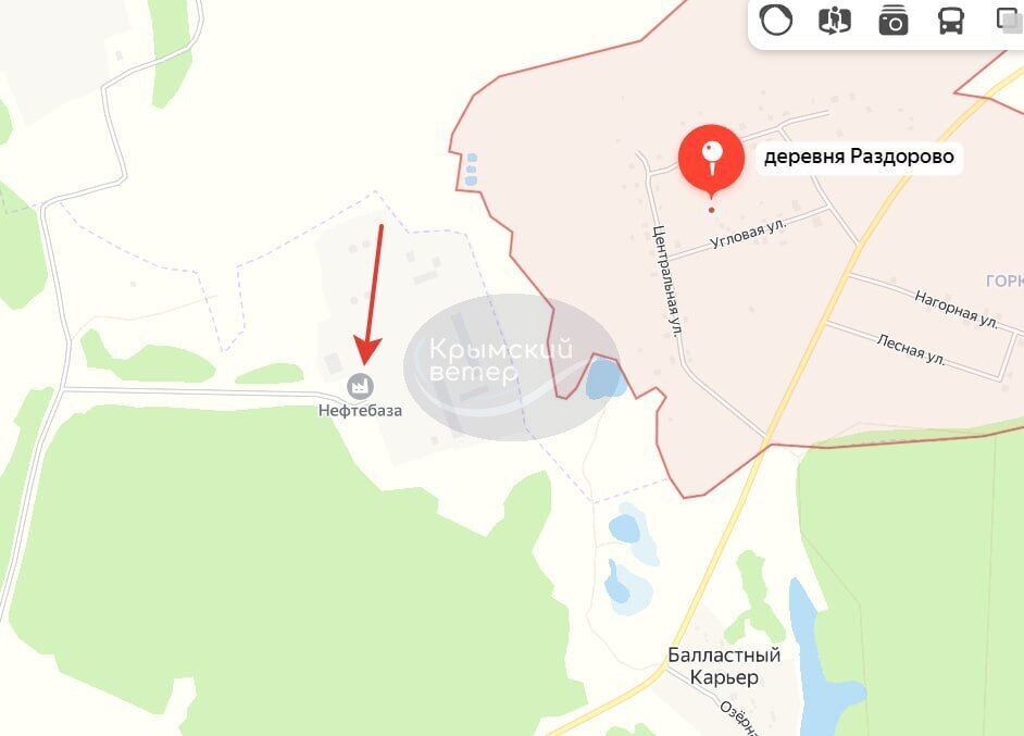 Появились спутниковые фото пожара на нефтебазе в Смоленской области после ударов БПЛА