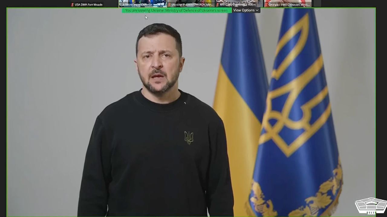 Нова зустріч щодо зброї для України стартувала: Зеленський виступив на відкритті "Рамштайну"