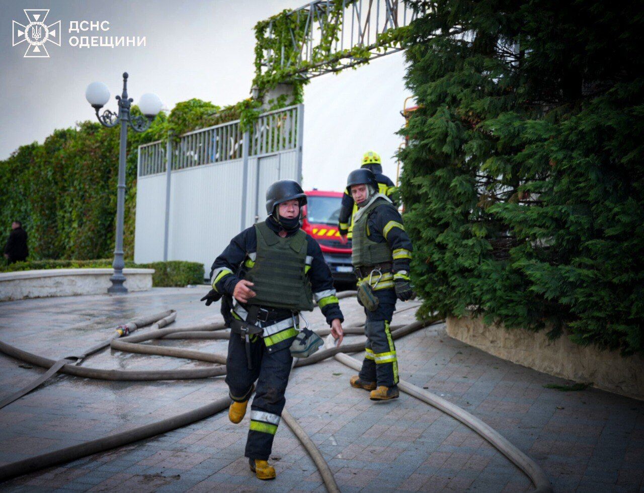 Работа украинских пожарных