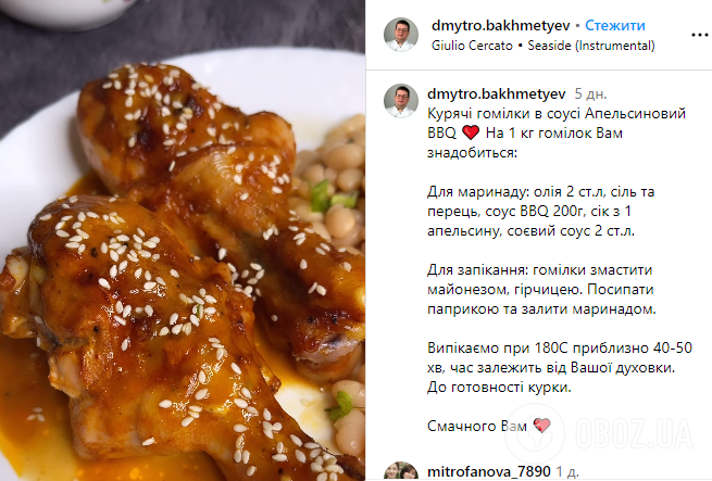 Курячі гомілки у апельсиновому BBQ-соусі: зведуть з розуму будь-якого гурмана