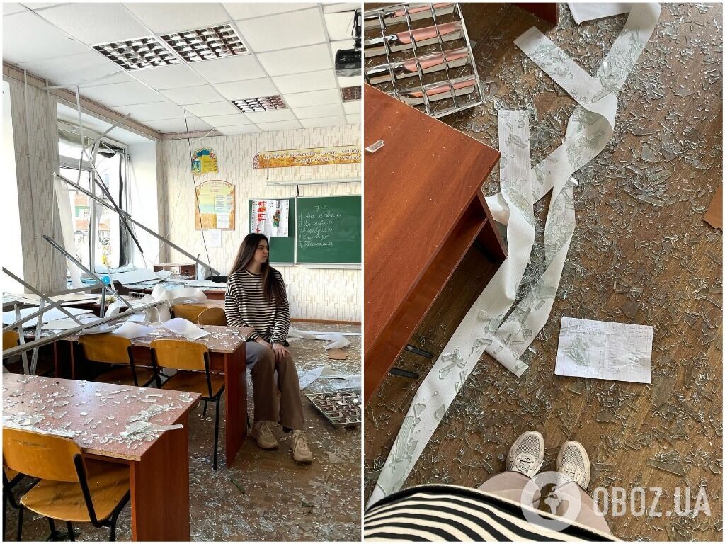 Последний урок перед прилетом был о "Contra spem spero" Леси Украинки. Учительница показала последствия ракетного удара по колледжу в Днепре и довела сеть до слез
