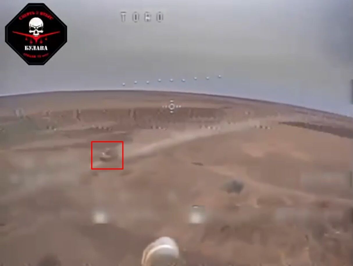 "Мангал" не врятував: з'явилось ефектне відео знищення російського танка за допомогою дронів