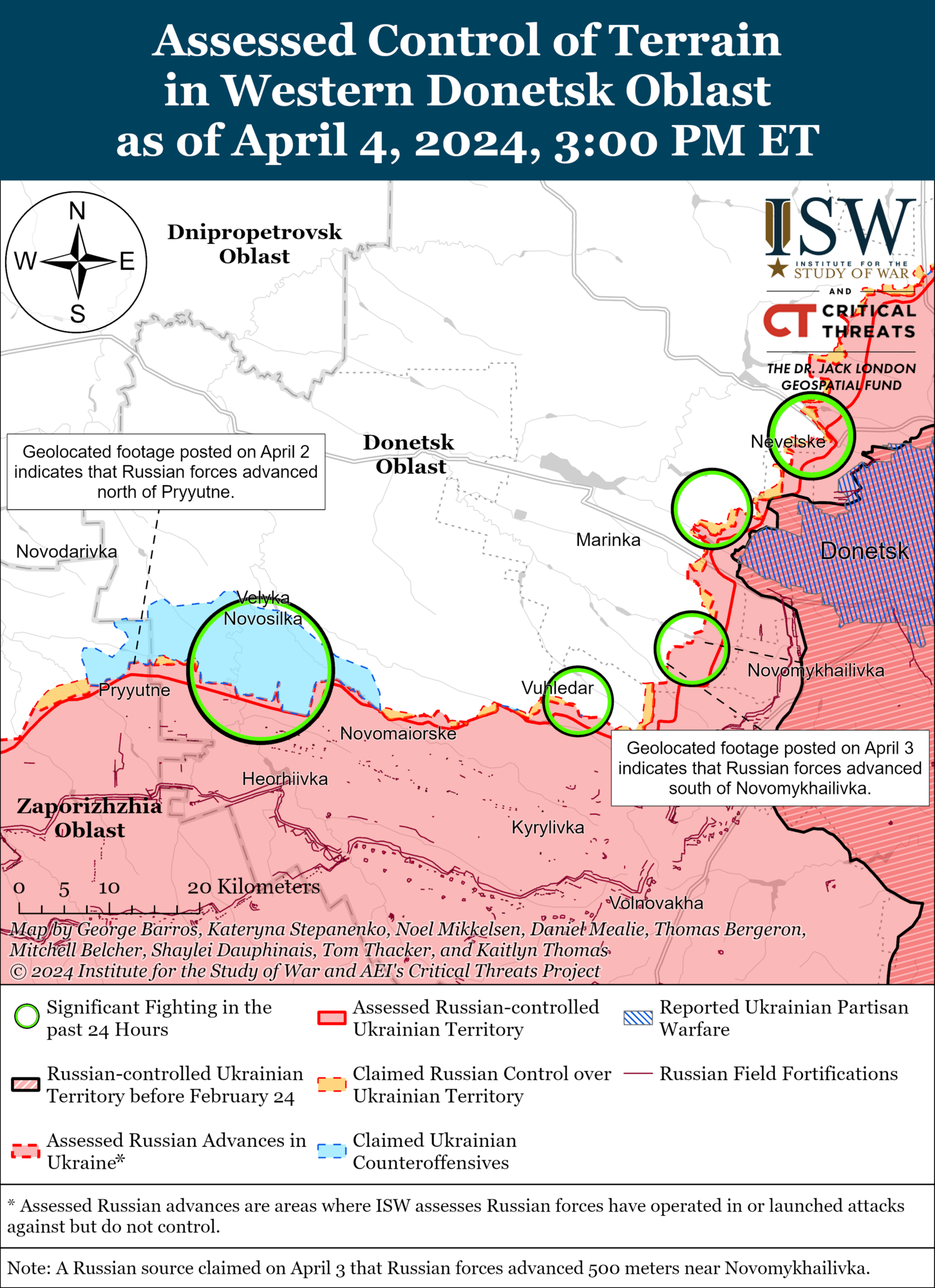 Війська РФ намагаються наростити темпи наступу на різних напрямках: в ISW оцінили ситуацію. Карта 