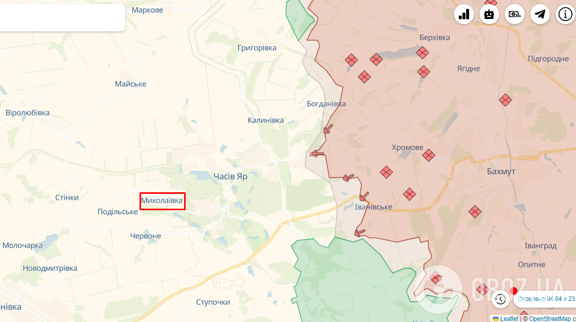 Миколаївка (Донецька область) на карті