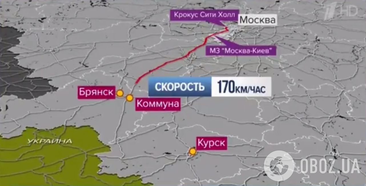 Російський телеканал намалював маршрут втечі терористів ІДІЛ