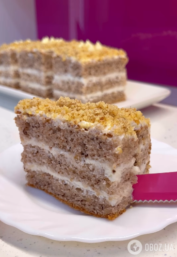 Ореховый торт со сливочным кремом: чем порадовать близких на выходных