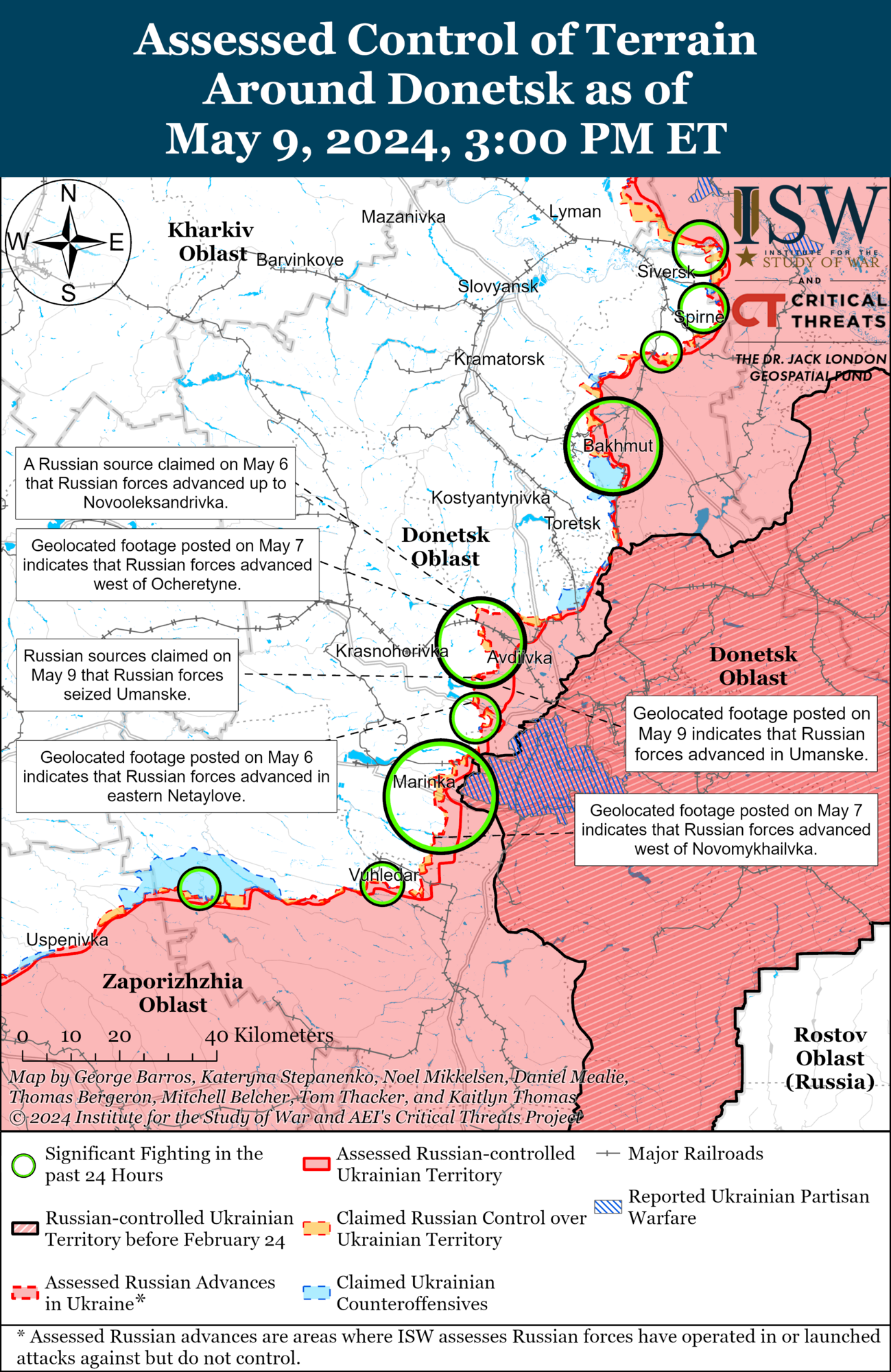 Окупанти збільшили частоту наземних атак на сході України: в ISW назвали мету агресора. Карта