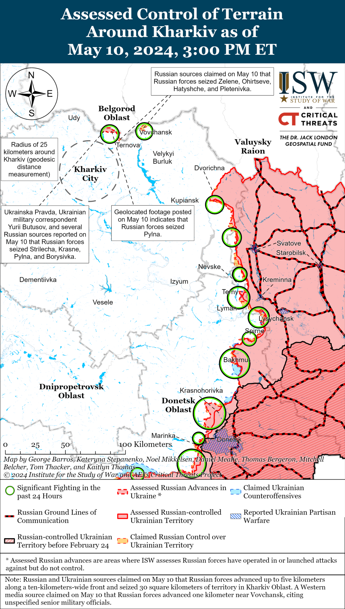 Окупанти найближчими днями використають плацдарм на півночі Харківщини для посилення наступу – ISW qkxiqdxiqdeihrant