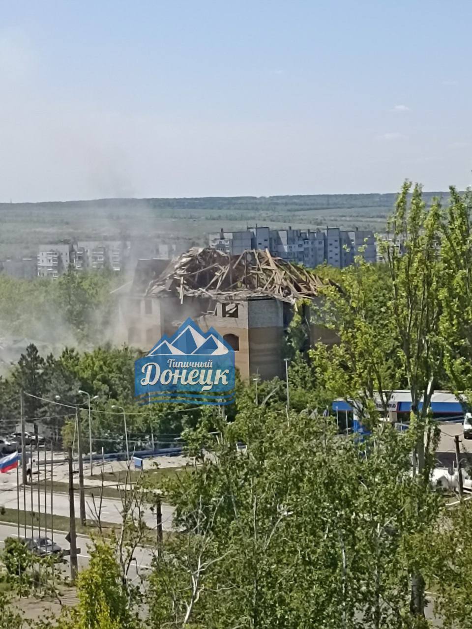 В окупованому Донецьку прогриміли вибухи поряд із місцем, де загарбники збиралась влаштувати "автопробіг". Відео