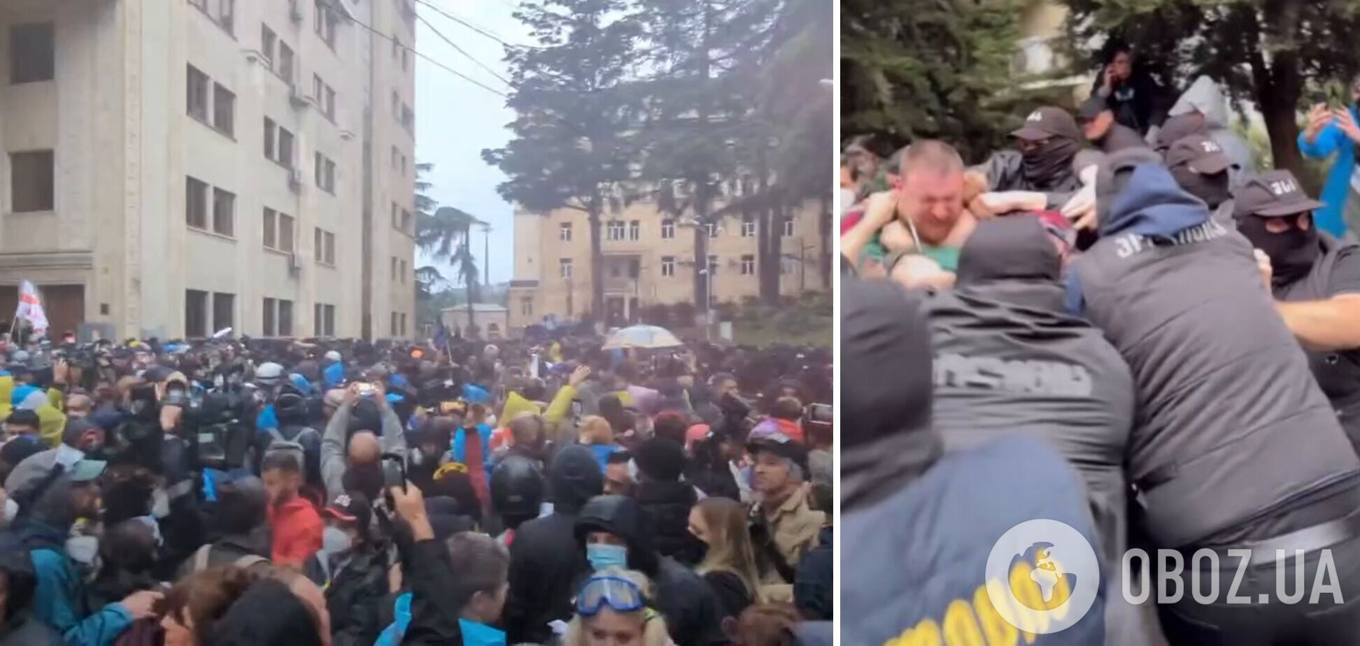 В Грузии начали разгон митинга против закона об "иноагентах", правоохранители применили силу. Фото и видео