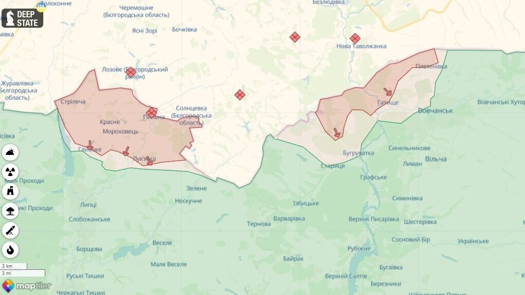 На північних околицях Вовчанська точаться активні стрілецькі бої, – Синєгубов
