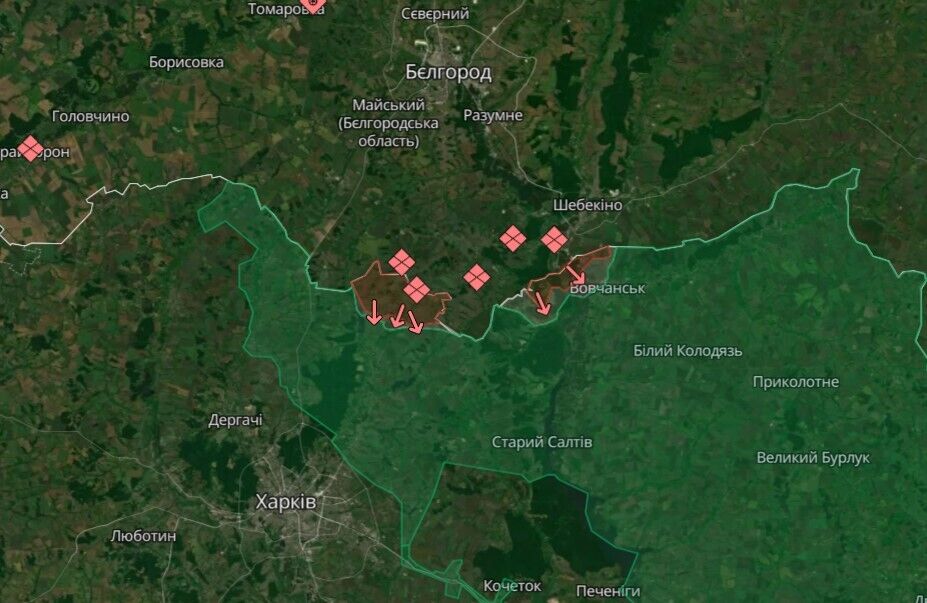 Оккупанты пытаются создать "буферную зону": в ISW оценили ход боев на Харьковщине и указали на главную угрозу. Карта