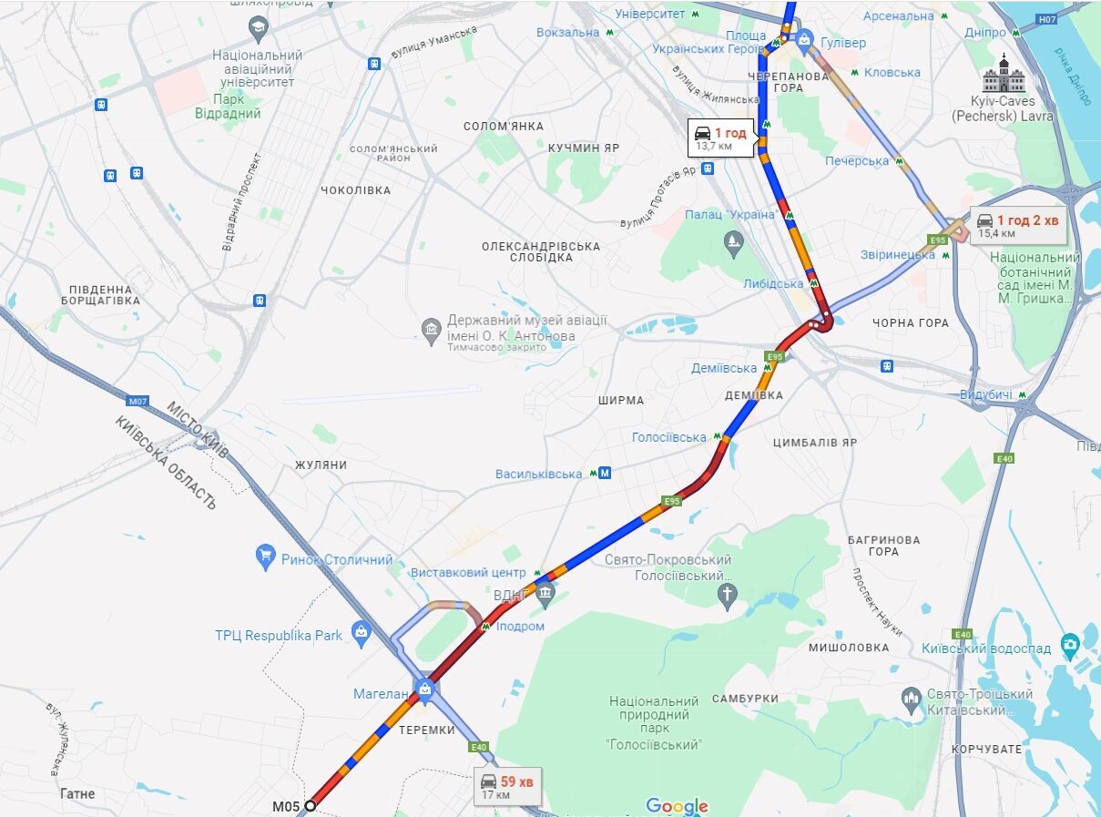 В Киеве ДТП спровоцировали многочисленные пробки: где не проехать. Карта