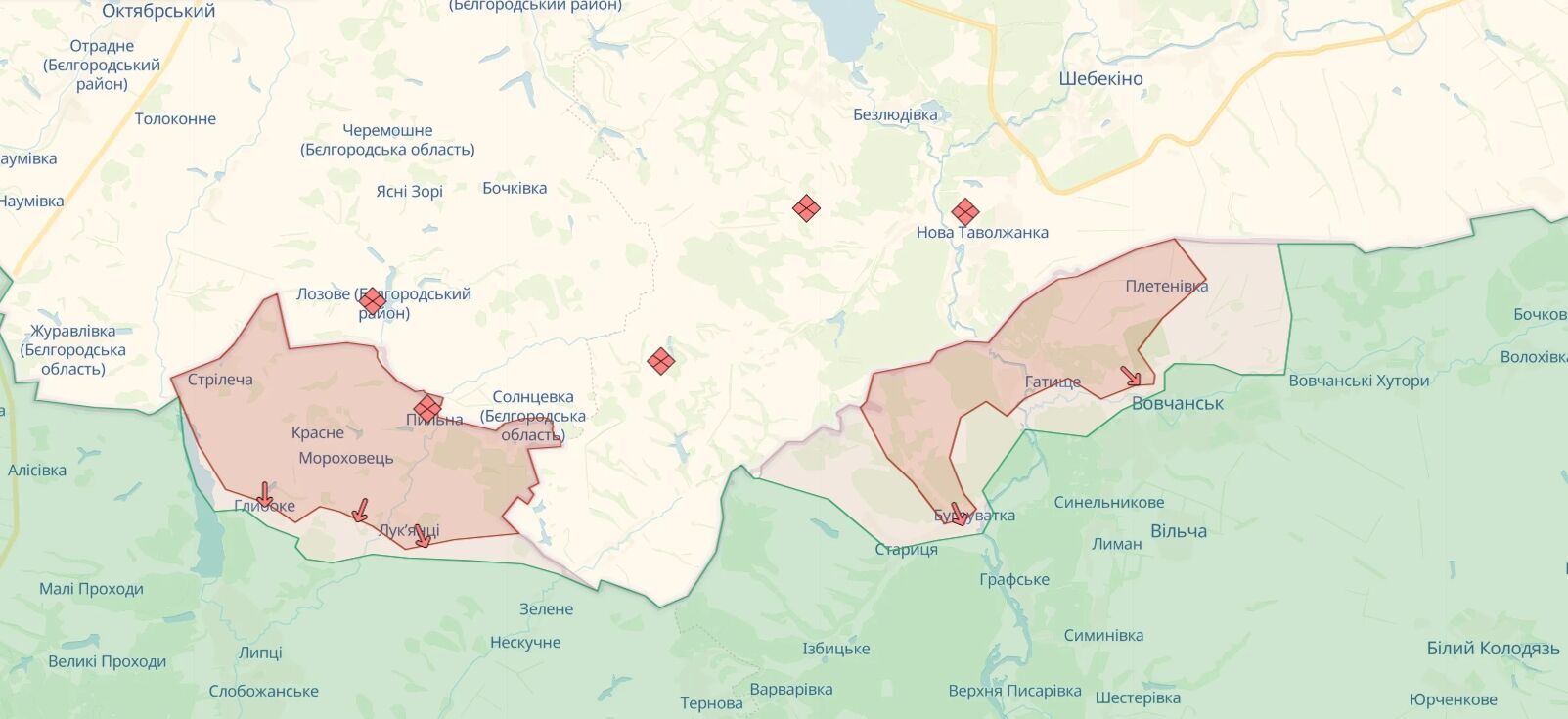 Ситуацию на Харьковском направлении удалось частично стабилизировать: продолжается зачистка окрестностей Волчанска – Генштаб