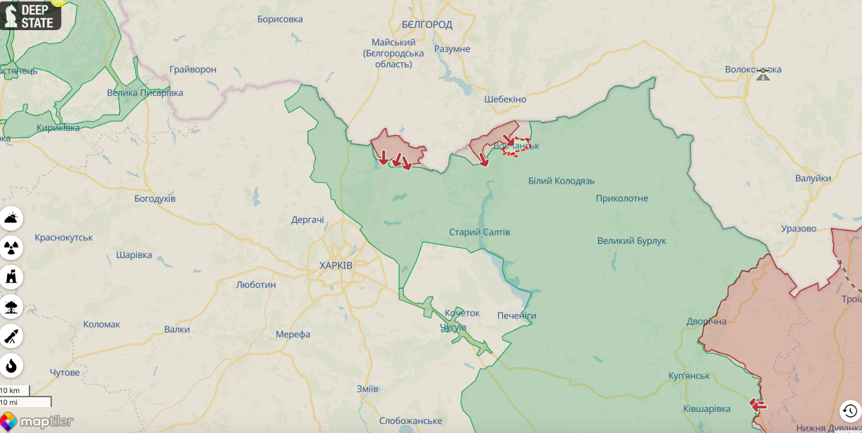 Пограничники-аэроразведчики уничтожили два танка, из которых оккупанты совершали обстрел окрестности Волчанска. Видео