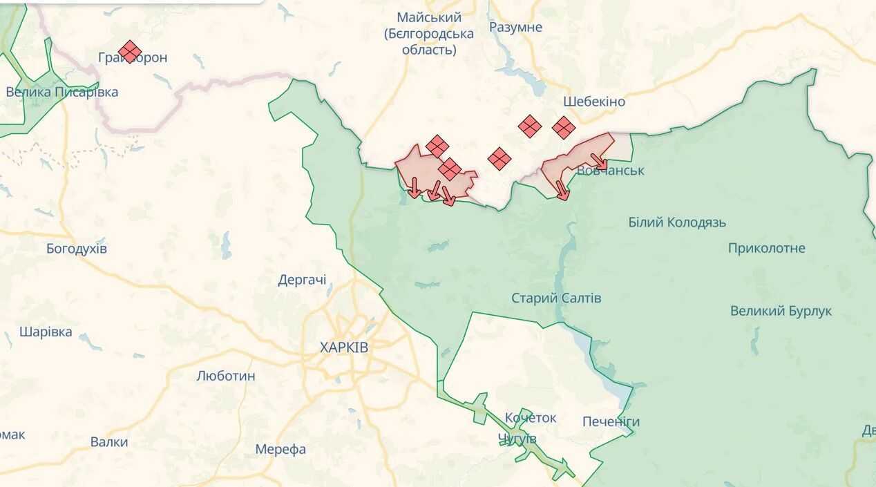 Втрат позицій підрозділами Сил оборони не допущено: у Генштабі доповіли про ситуацію на Харківщині