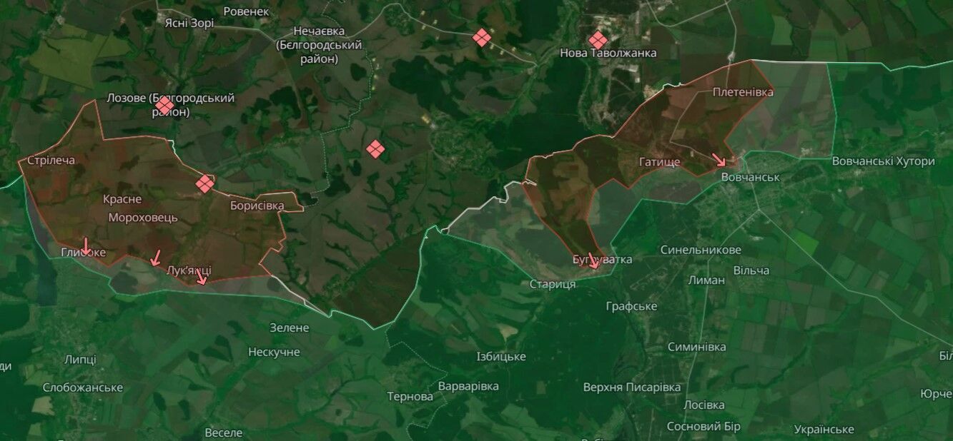 Темп операций снизился: в ISW оценили, на какое расстояние от границы оккупантам удалось продвинуться на Харьковщине. Карта