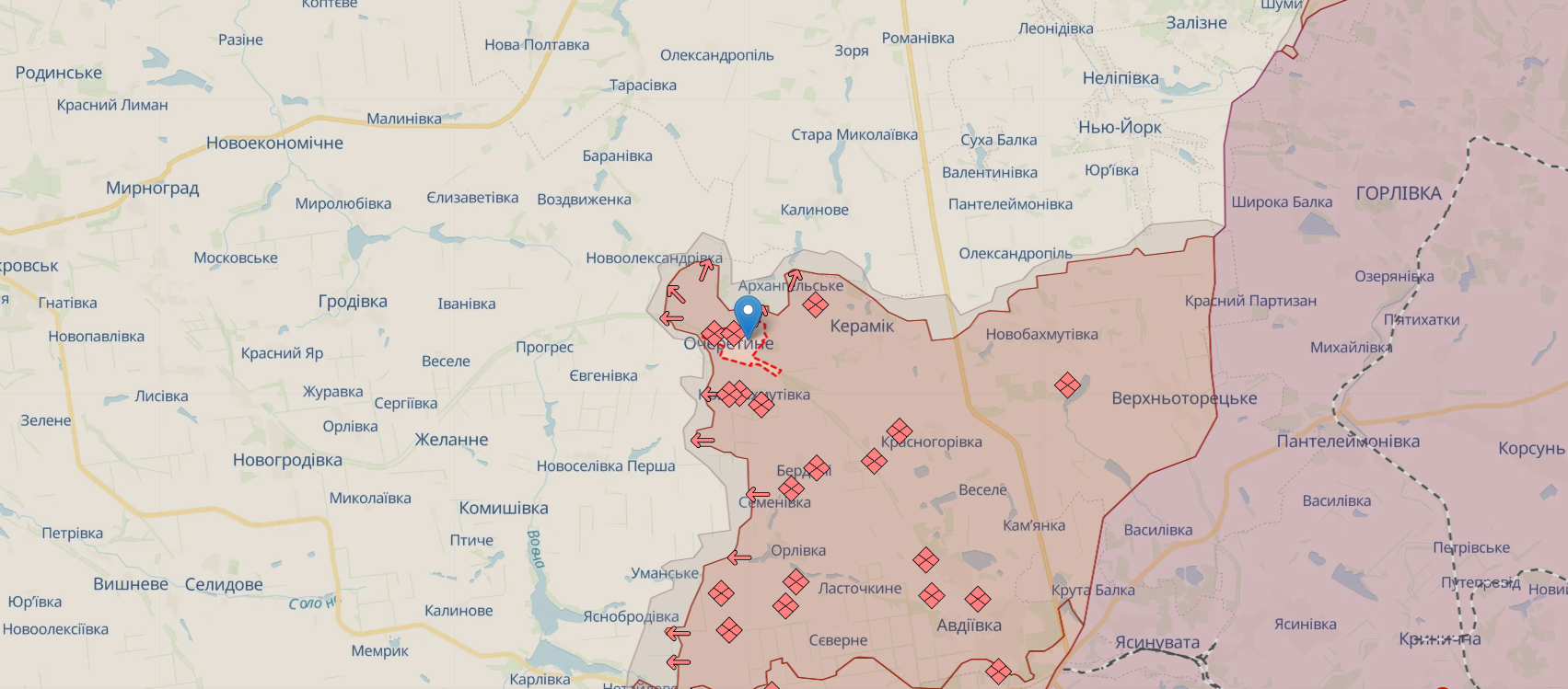 На Харьковском направлении идет бой в районе Старицы, ситуация в Волчанске контролируемая – Генштаб