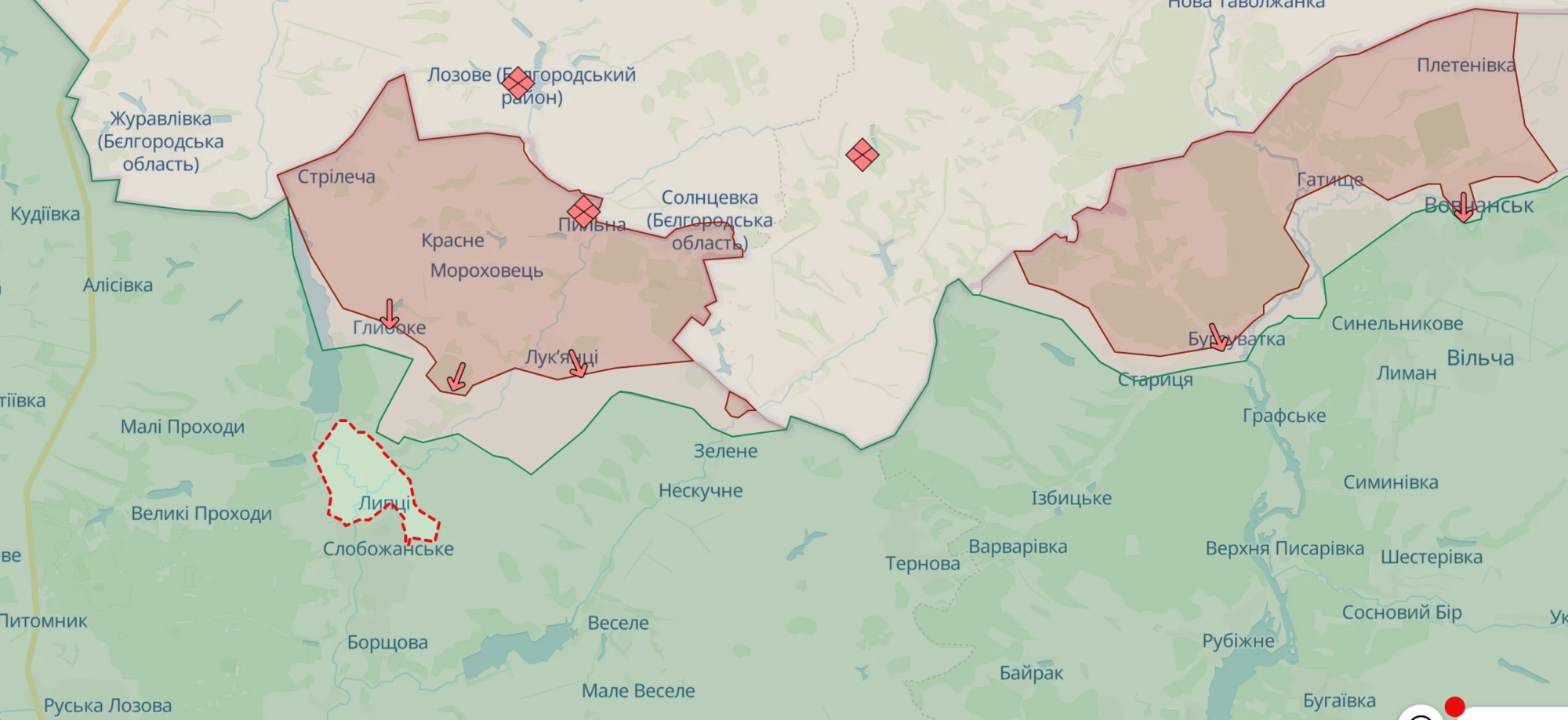 Ситуація в Липцях на Харківщині контрольована, на Покровському напрямку ворог провів десятки атак – Генштаб