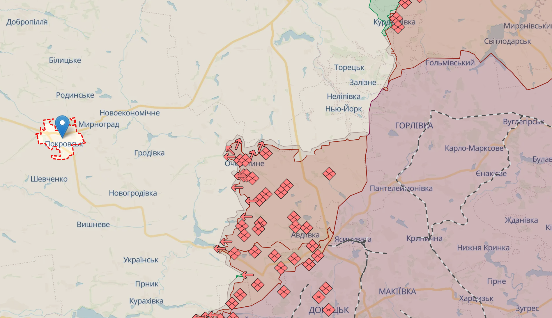 Генштаб: враг активно наступает на большинстве направлений, горячее всего на Купянском и Покровском