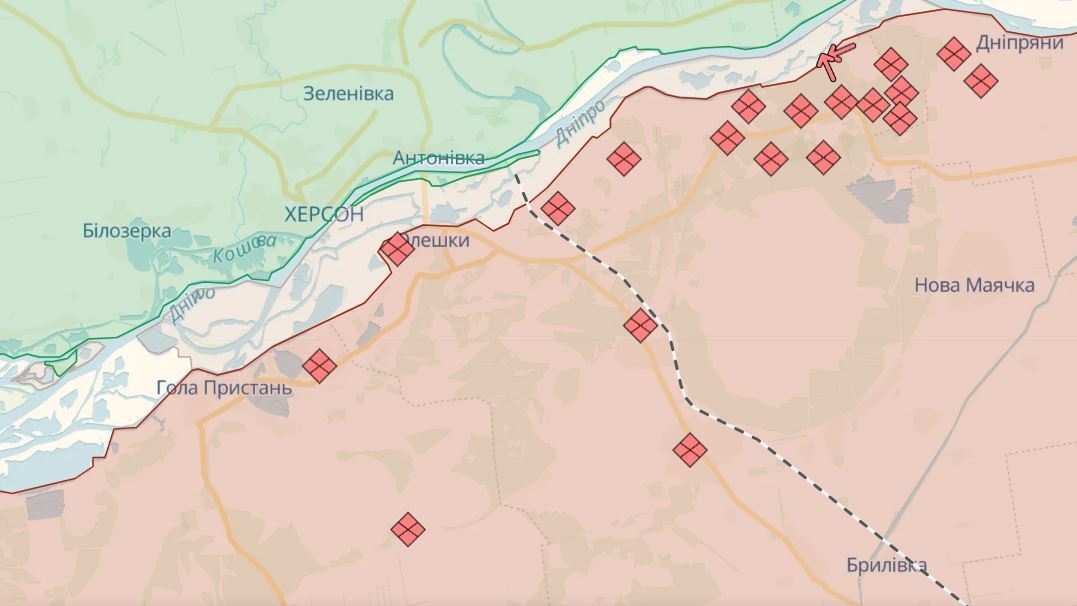 Ворог продовжує спроби вибити ЗСУ з лівобережжя Дніпра: було відбито сім штурмів – Генштаб