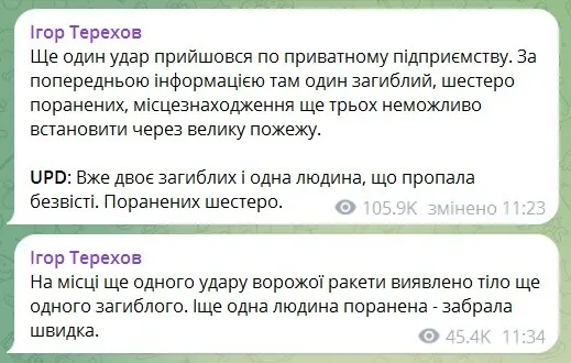 Окупанти завдали серії ударів по Харкову, є приліт у друкарню: загинули сім людей, багато постраждалих
