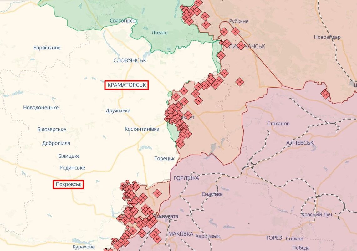 Триває бій на лівобережжі Дніпра, ворог активізувався на Краматорському напрямку – Генштаб