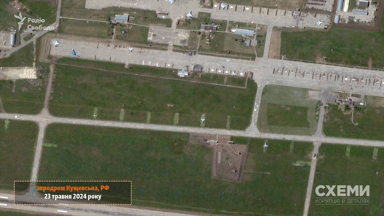 Пошкоджено винищувачі: з’явилися супутникові знімки наслідків атаки дронів на аеродром "Кущевська" у Краснодарському краї