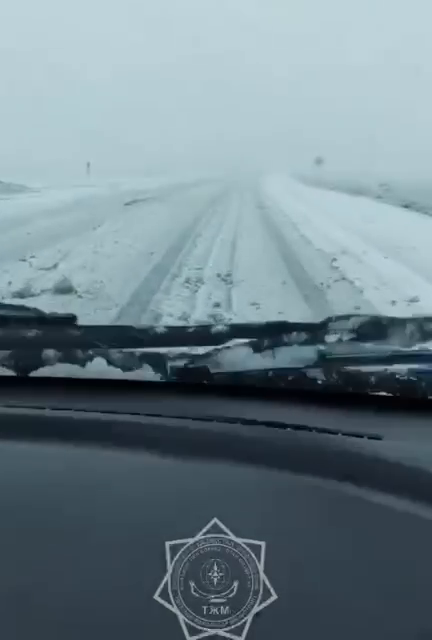 Через сильний снігопад у Казахстані обмежили рух кількома автотрасами. Відео