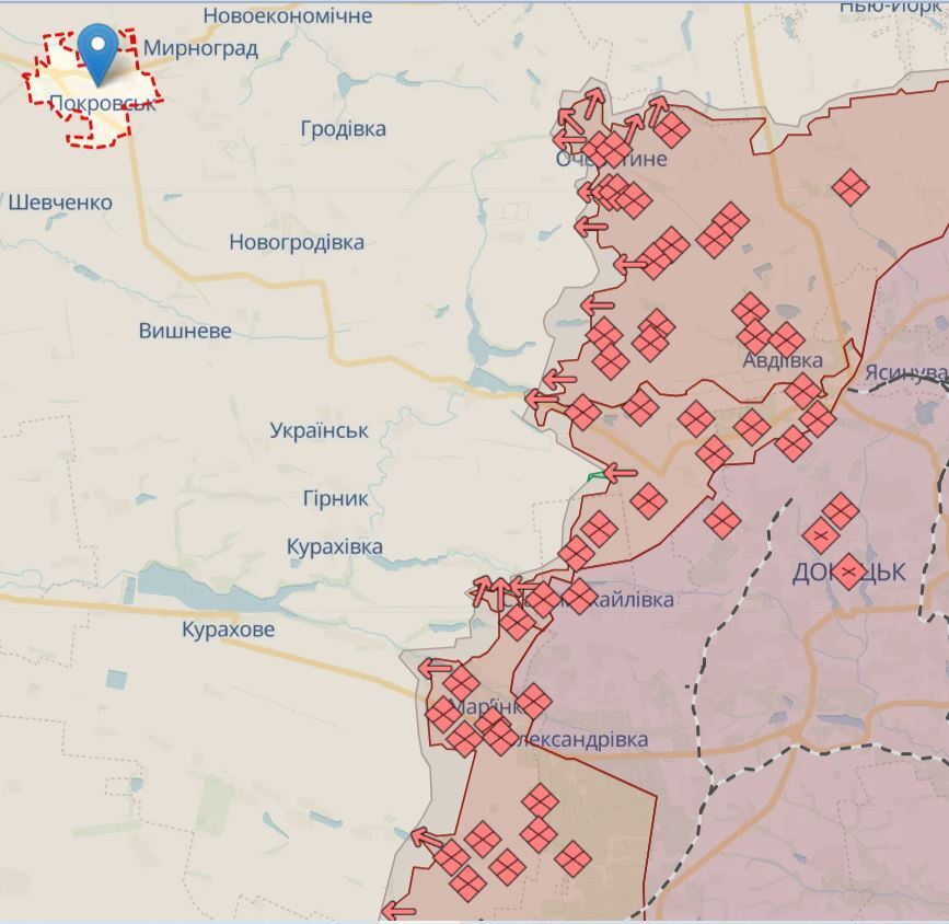 Генштаб: найбільше боїв на Покровському напрямку, ворог штурмує на Харківщині